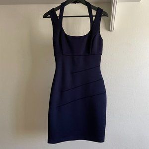 Guess Navy Halter + Shoulder Strap Blue Dress Size 2
